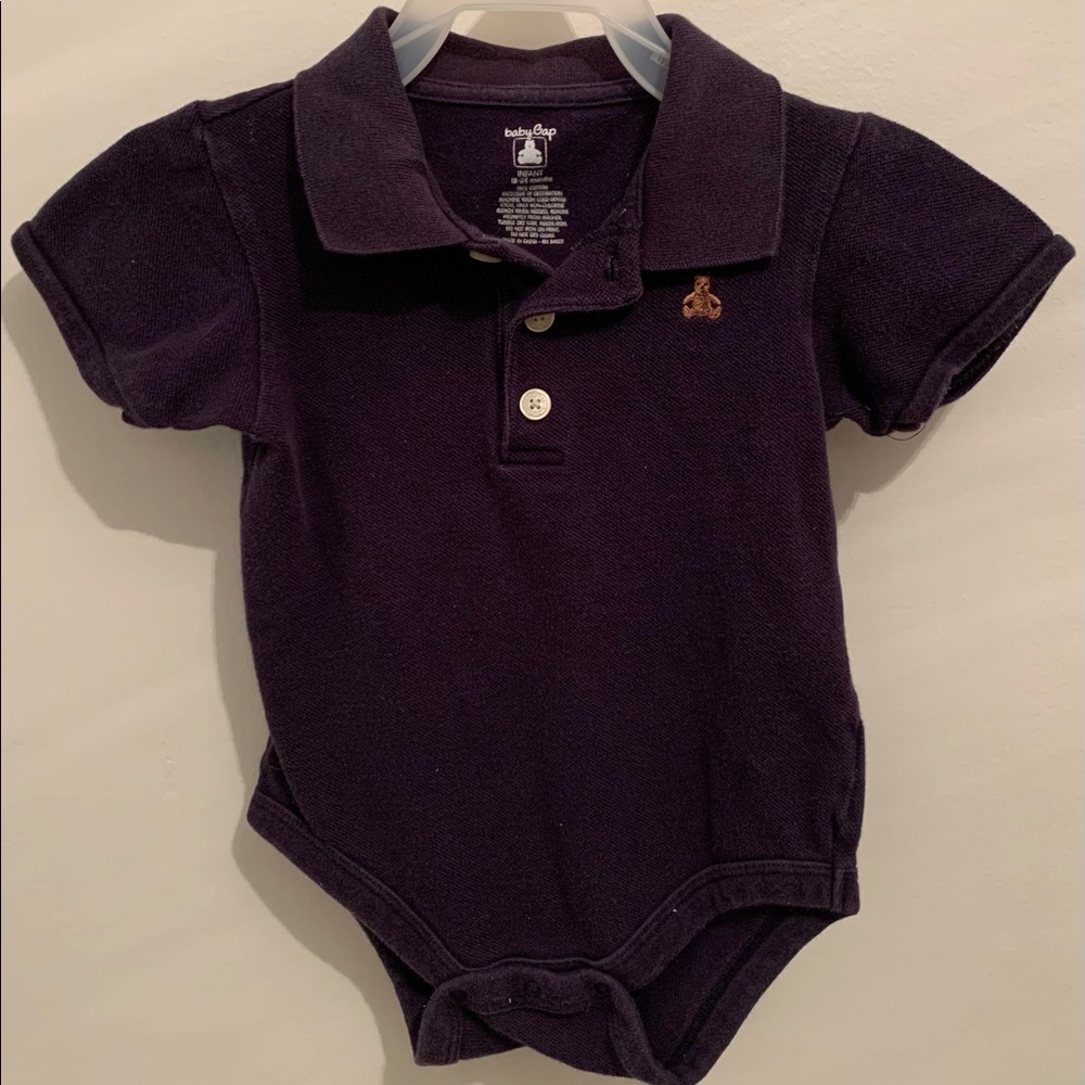 BabyGap Navy Blue Polo Onesie
Size 18-24 M
